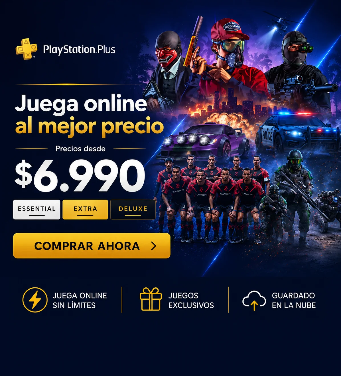 PlayStation Plus desde $6.990